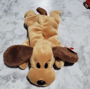 BONES the Dog Retired Ty Beanie Baby Style 4001‎ Tag ERRORS Near MINT PVC RARE